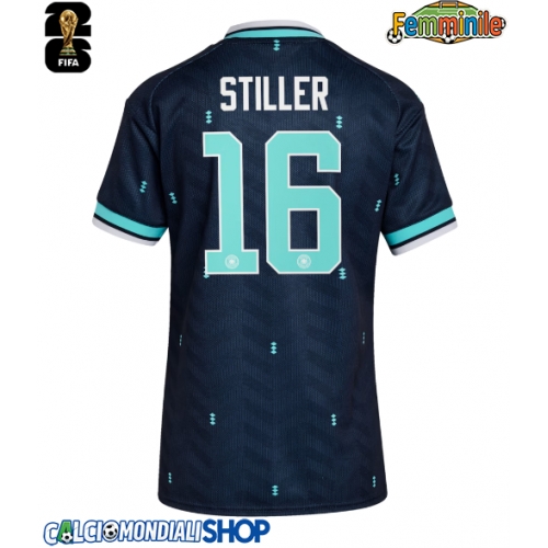 Maglie da calcio Germania Angelo Stiller #16 Seconda Maglia Femminile Mondiali 2026  Manica Corta